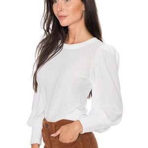 NATION LTD
Loren Smocked Peasant Tee